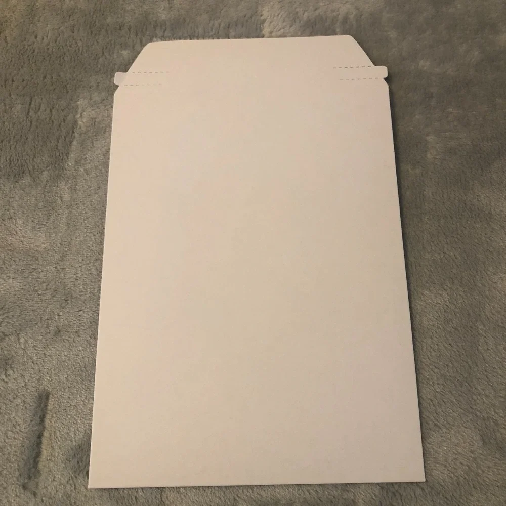 6x8 Self-Seal Cardboard Envelopes 25 Pack Rigid Flat White Photo Document Mailer